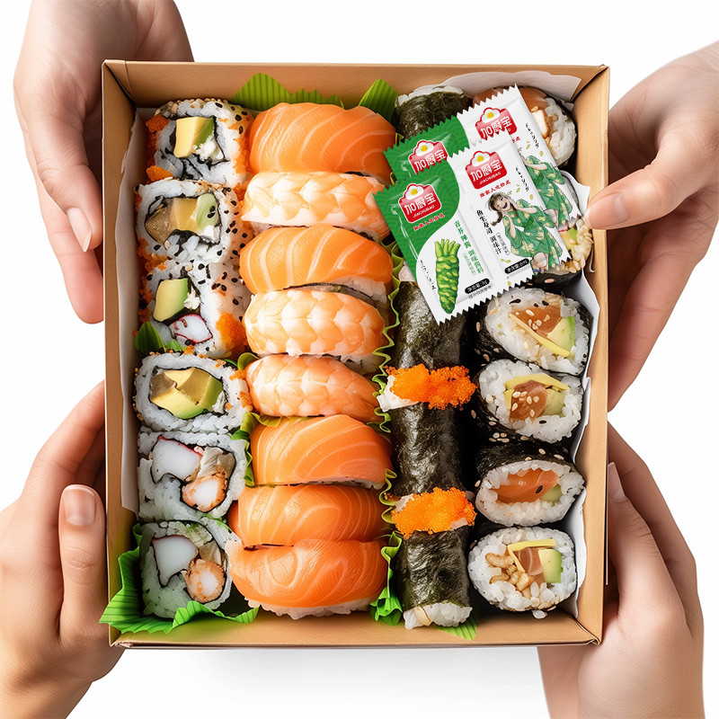 2 In 1 Wasabi Soy Seasoning Mustard Ginger Wasabi Sauce Paste For Takeaway